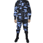 Farda Tática - Camuflado Woodland Azul - Ripstop