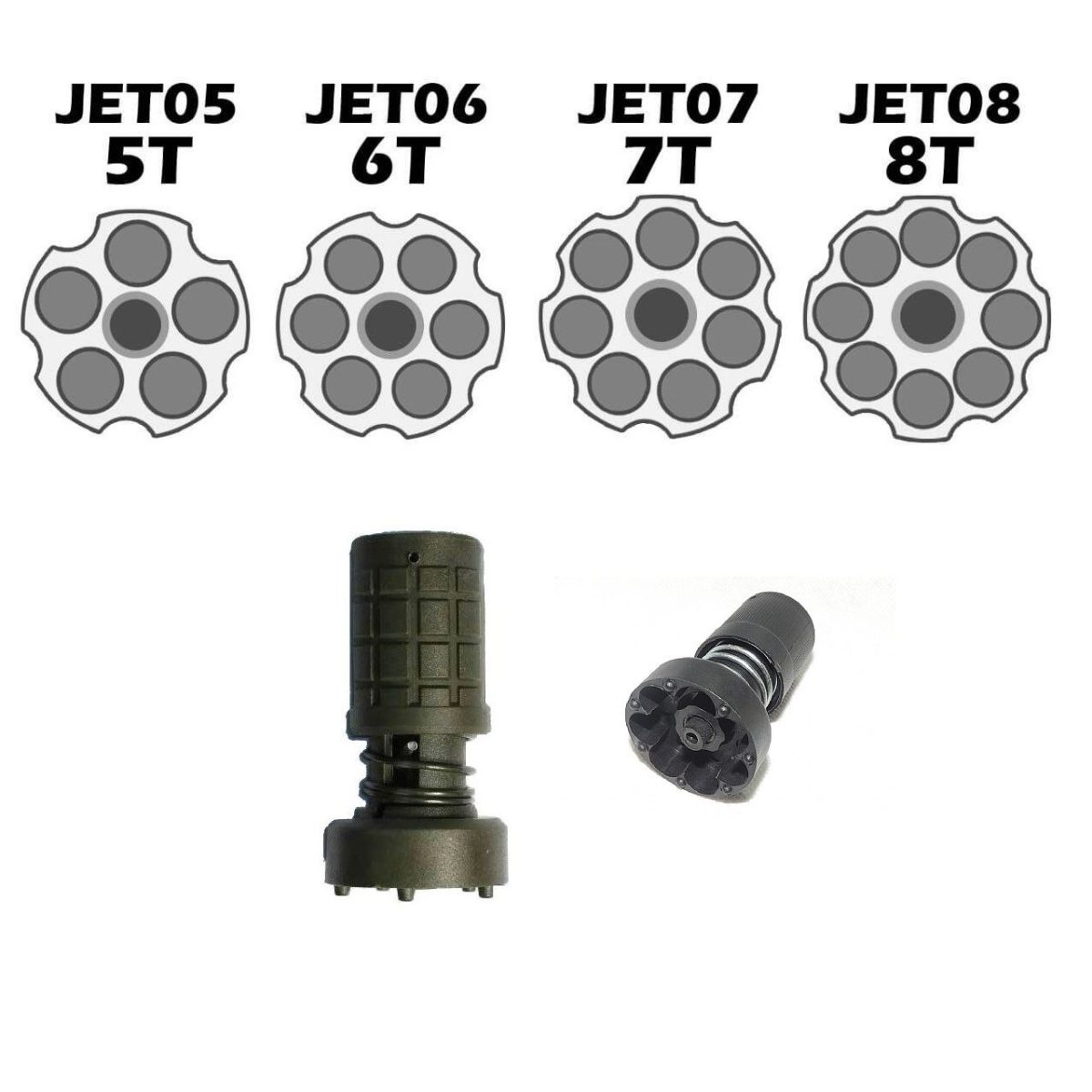 jet loader para revolver de 6 tiros 7 tiros e 8 tiros municiador rapido 38 375 388 1 20171225122314 - Couro Art Bombeiro Civil, Saúde e Tático