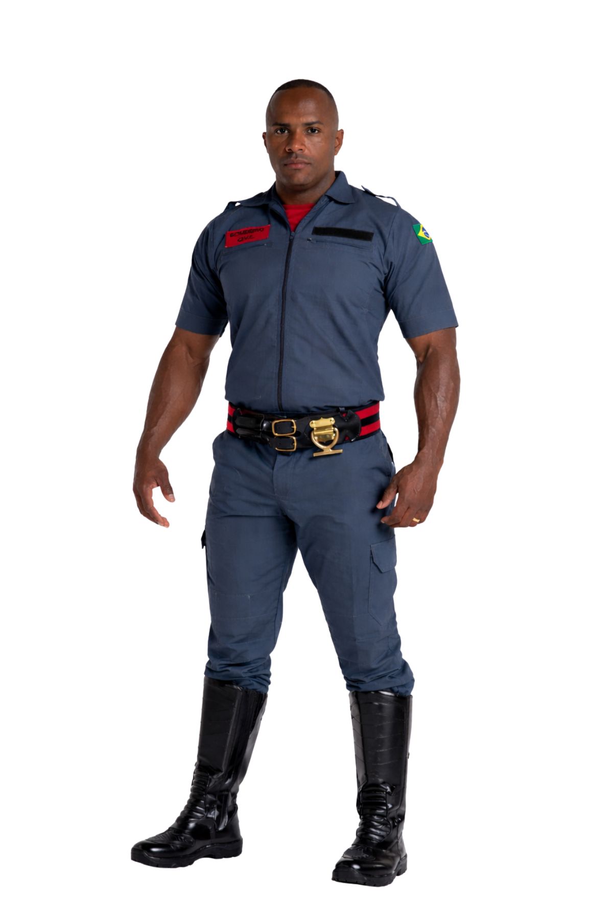 teste1 Farda Bombeiro Civil – RipStop – Manga Curta - Imagem 1