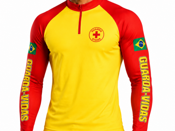 Camiseta Manga Longa Guarda Vidas - Proteção UV  50+