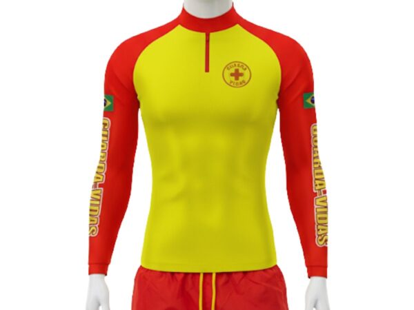 Camiseta Manga Longa Guarda Vidas - Proteção UV  50+