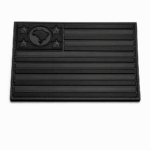 Emborrachado Bandeira Estado de São Paulo - 5,5 x 8 cm - Cinza e Preto Escuro