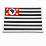 Emborrachado Bandeira Estado de São Paulo - 5,5 x 8 cm - Colorida