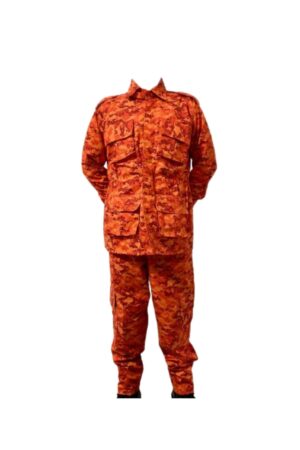Farda Camuflada Laranja Frente - Couro Art Bombeiro Civil, Saúde e Tático