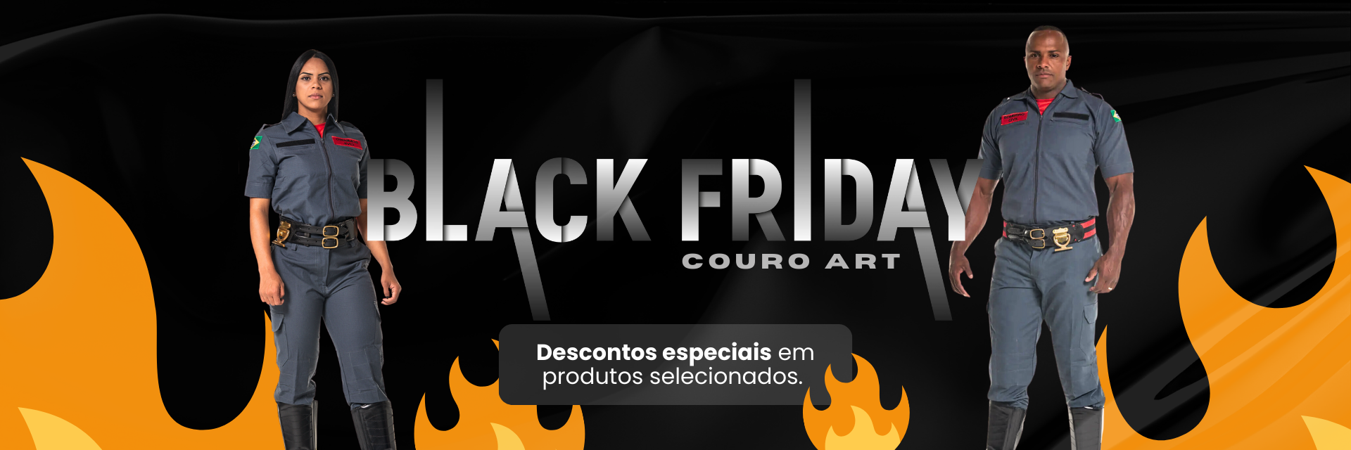 banner couroart black friday - Couro Art Bombeiro Civil, Saúde e Tático