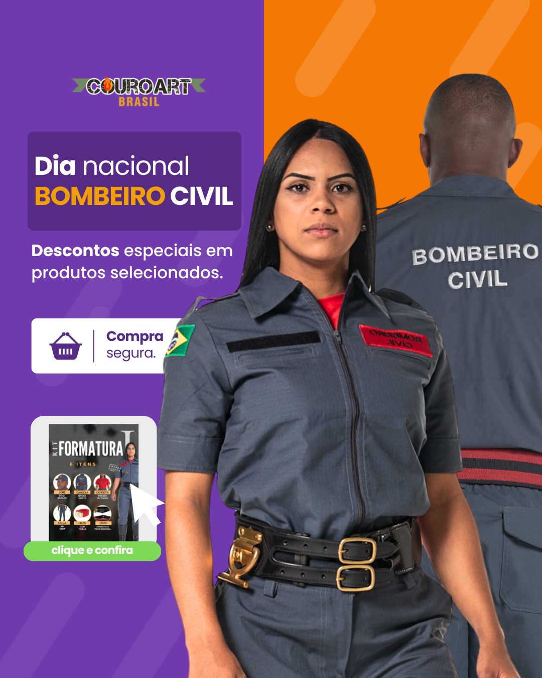 Banner Mobile - Couro Art Bombeiro Civil, Saúde e Tático