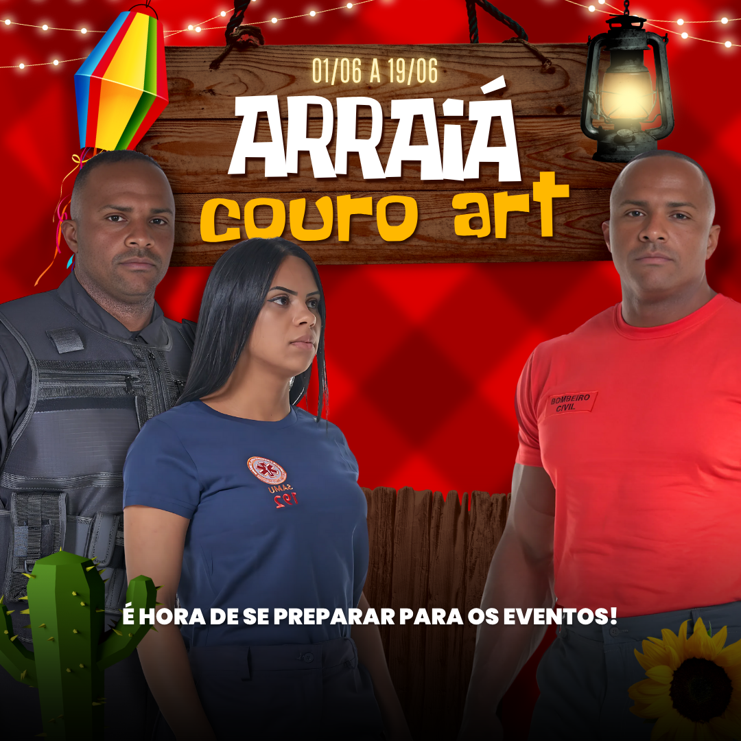 Banner Arraia Couro Art Mobile - Couro Art Bombeiro Civil, Saúde e Tático