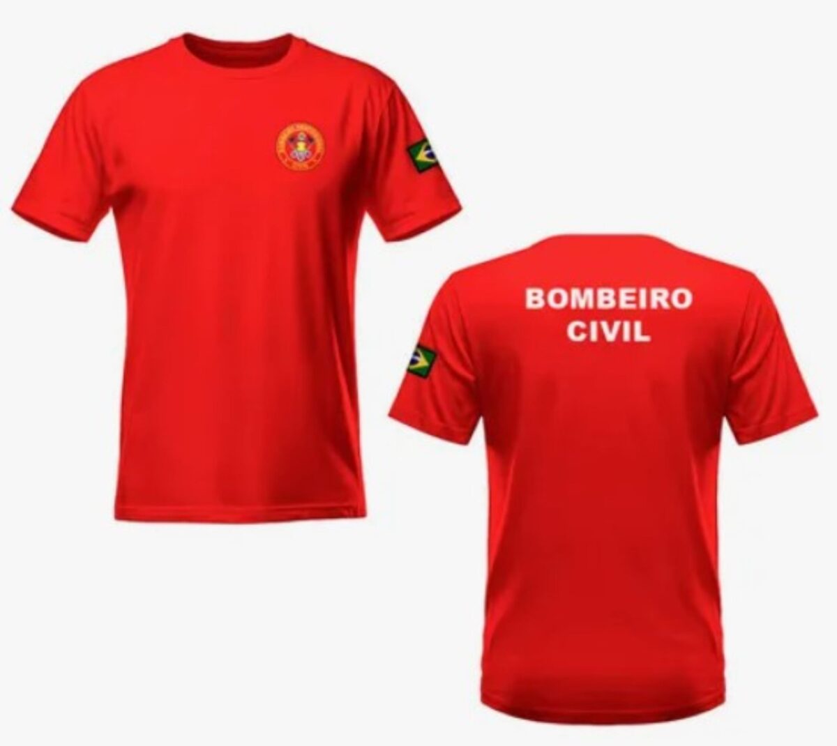 Camiseta Bombeiro Profissional Silk Costas Frente scaled 1 - Couro Art Bombeiro Civil, Saúde e Tático