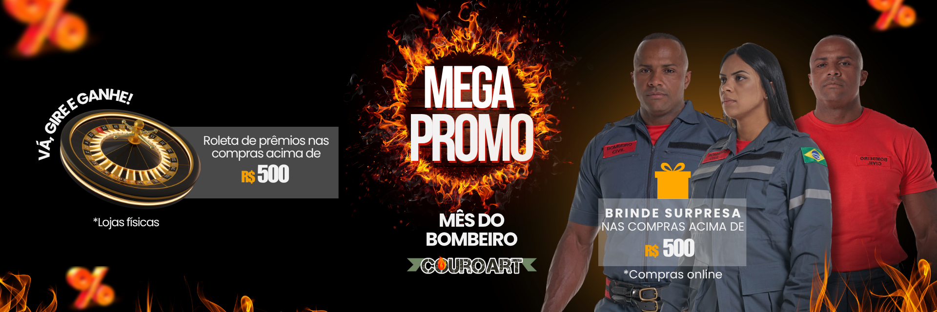 Mês do Bombeiro Couro Art