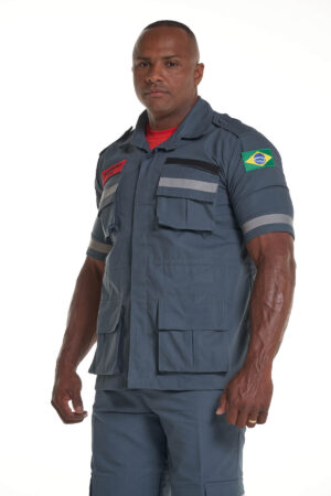 FARDA TC381TICA CURTA VERDE PETROLEO MASC 3 7 - Couro Art Bombeiro Civil, Saúde e Tático