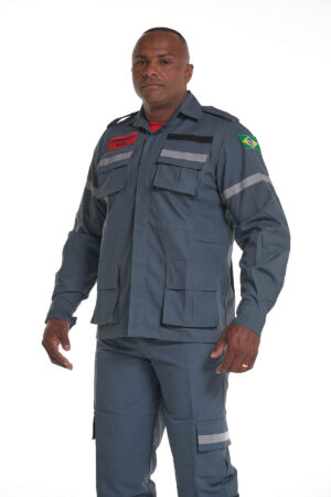 FARDA TC381TICA VERDE PETROLEO MASC 4 9 - Couro Art Bombeiro Civil, Saúde e Tático