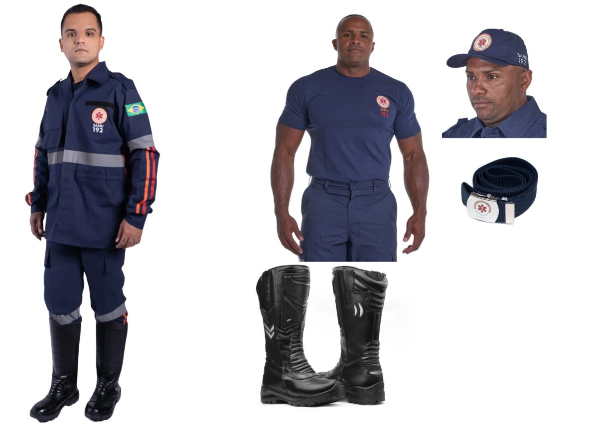 Kit Samu 1 - Couro Art Bombeiro Civil, Saúde e Tático