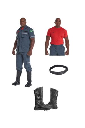Kit tatico 2 - Couro Art Bombeiro Civil, Saúde e Tático