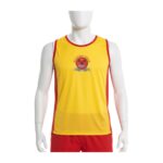 Regata Guarda Vidas -  Amarela com Vermelho - Proteção UV  50+