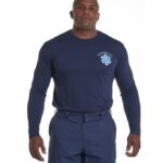 Camiseta Manga Longa - Resgate Socorrista - Azul - Estampada