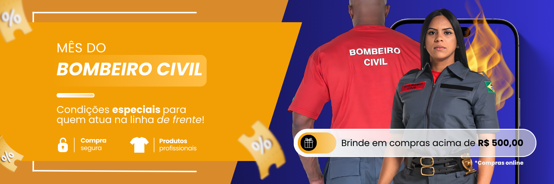 Mes do Bombeiro Civil Couro Art - Couro Art Bombeiro Civil, Saúde e Tático