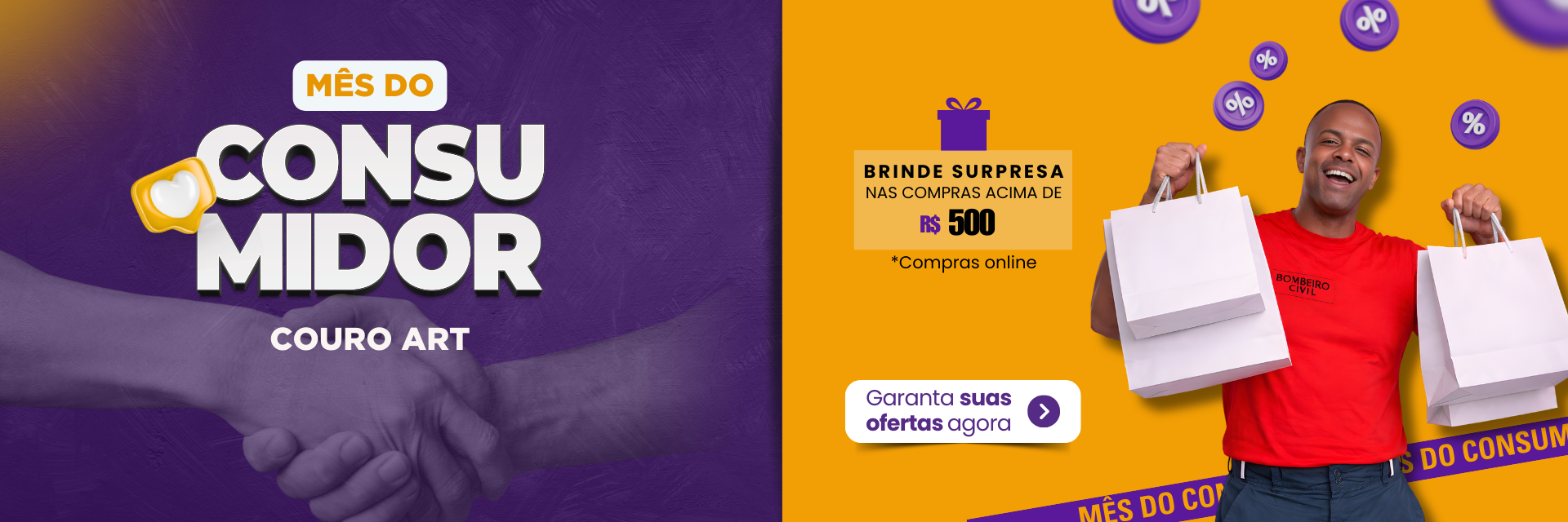 Mes do Consumidor Couro Art - Couro Art Bombeiro Civil, Saúde e Tático