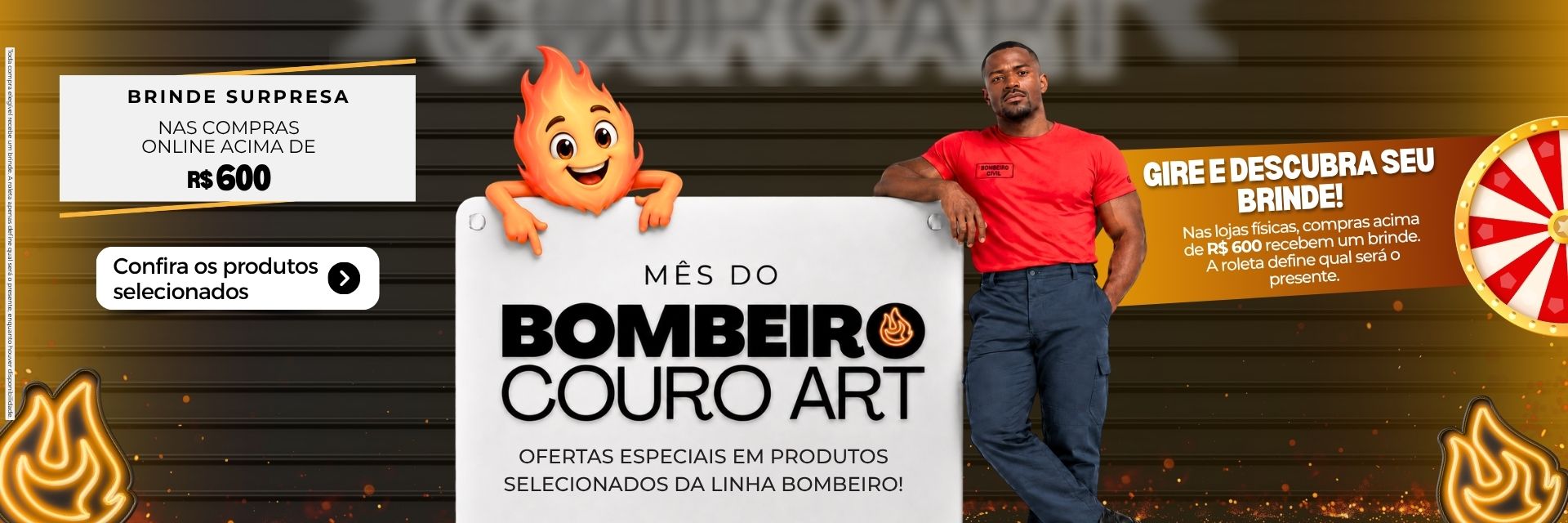 Banners Couro Art - Couro Art Bombeiro Civil, Saúde e Tático