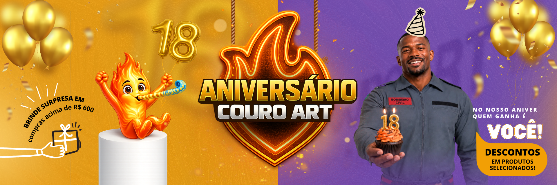 Aniversario Couro Art 2 - Couro Art Bombeiro Civil, Saúde e Tático