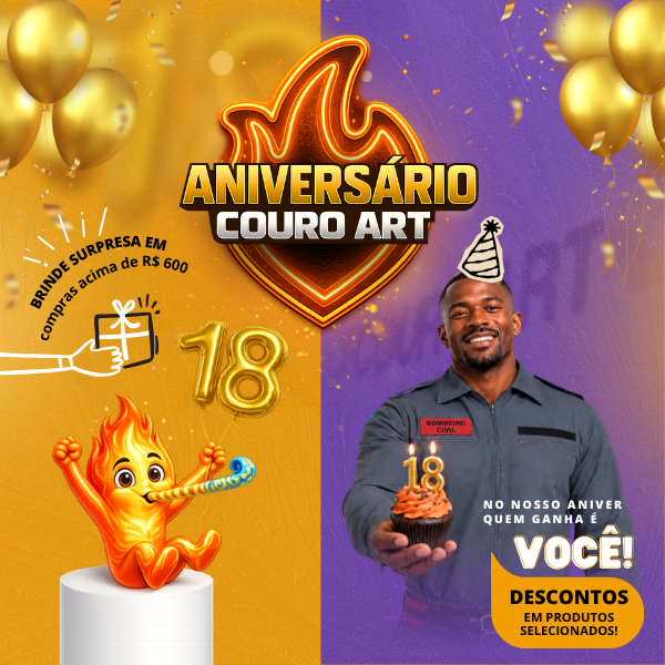 Aniversario Couro Art - Couro Art Bombeiro Civil, Saúde e Tático