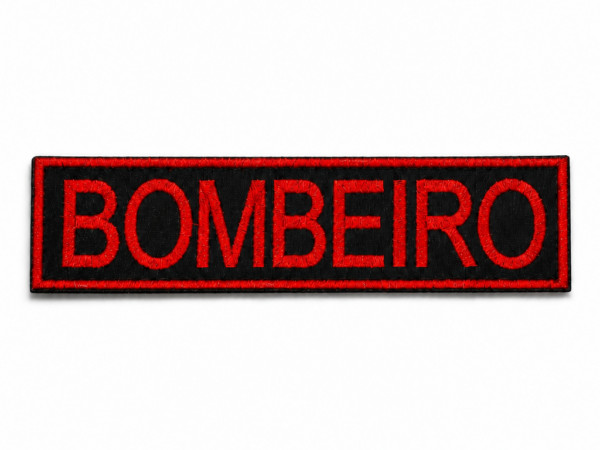 Bordado Bombeiro - 15 x 3,5cm - Velcro