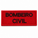 Bordado Termocolante Bombeiro Civil – 11,5 x 4,5 cm