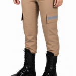 Calça Tática Caqui - c/ Refletivo - Slim - RipStop